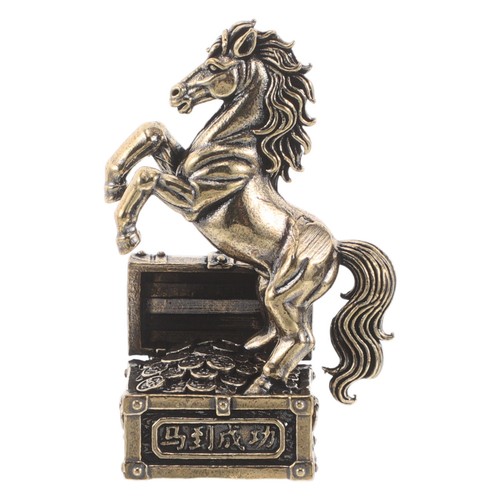 Vintage brass horse sculpture - vintage,