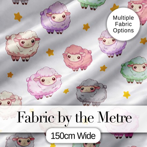 Cute pastel sheep - cute, grey