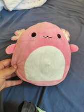 Original Squishmallows Archie the Hot Pink Axolotl 7.5" Kelly Toy Axo Preowned