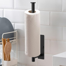 Ibergrif Under Cabinet Kitchen Roll Holder M34055B – Black Finish