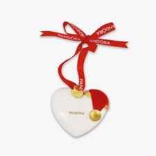 PANDORA SANTA HEART CHRISTMAS