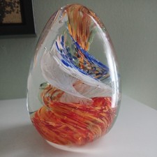 Vintage glass egg shaped paper
