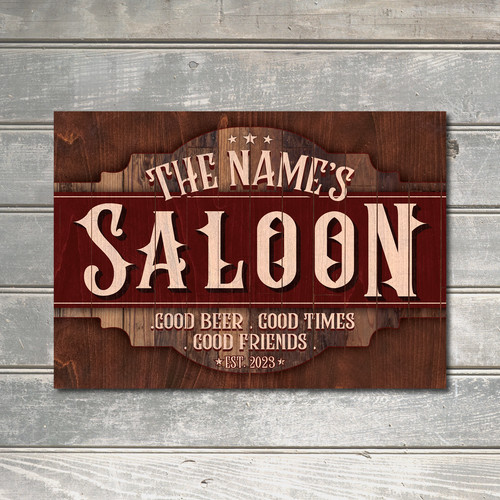 Personalised metal plaque old - metal,