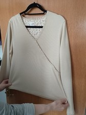 Next Ladies Beige/Cream Top Size 20