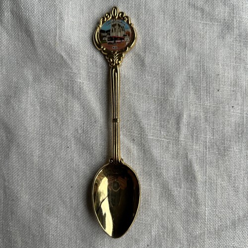 Gold plated collectors - collectors, spoon
