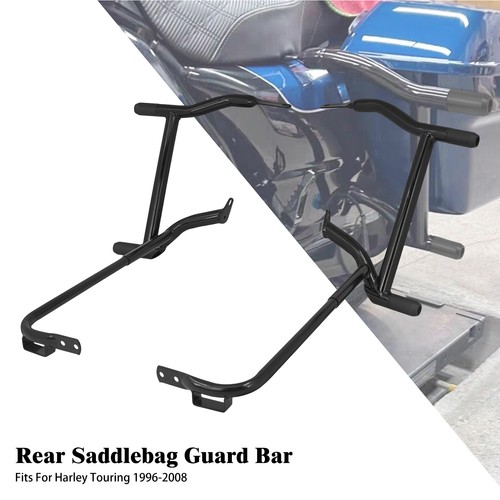 Black rear saddlebag - black,