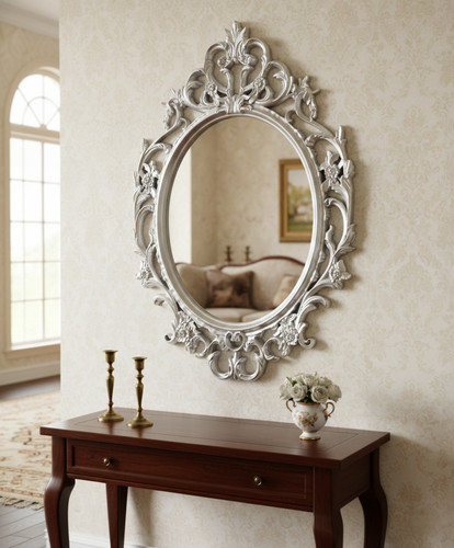 New ornate baroque wall - ornate, mirror