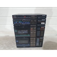 Vintage Philips D 8778/05 Stereo Radio Cassette Recorder Black 66W - For Parts