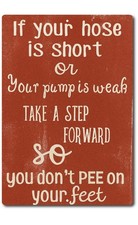 Bathroom Tin Sign Funny