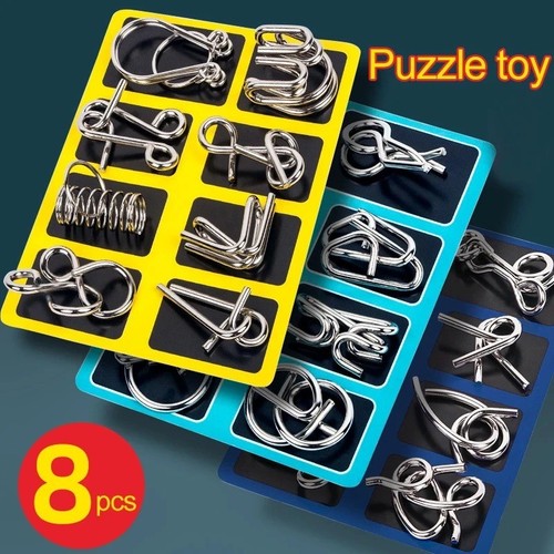 8pcs metal montessori puzzle - montessori,