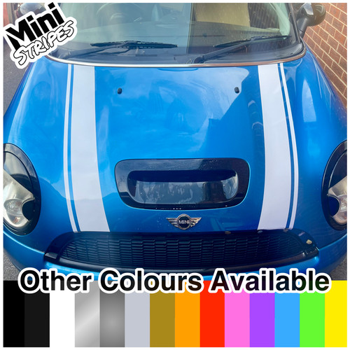 Mini cooper bonnet stripes - cooper,