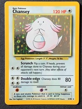 Chansey 3/102 Base set Holo Rare Vintage Wotc