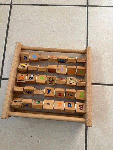 Wooden abacus toy grow - wooden, &