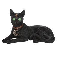 Laying Black Cat Resin Figurine - 30cm Length - Sale For Our Animal Charity