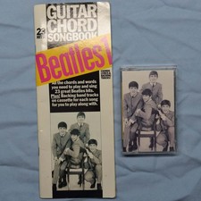 THE BEATLES GUITAR CHORD SONGBOOK and CASSETTE Complete 🟢MINT- / MINT-🟢