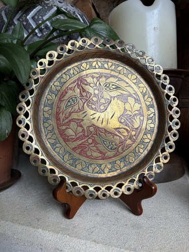 Vintage indian brass tiger - brass,
