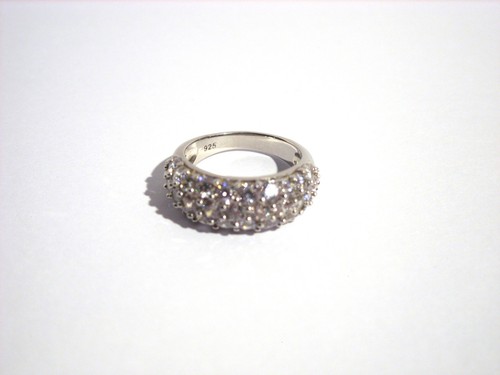 Diamonique domed pave set - pave,