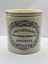 Old rare 1lb John Moir marmalade jar, Pure orange marmalade