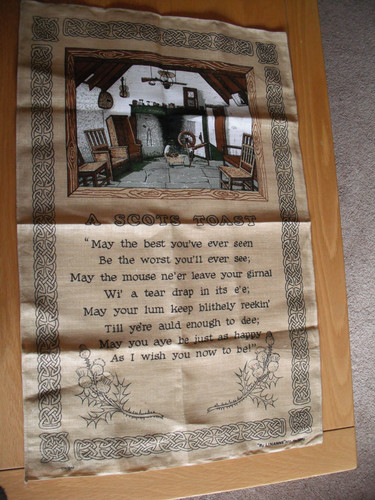 Scottish toast 100 linen - scottish,