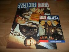 BROS - FACTFILE (RARE 1998 BOOK + COLOUR POSTER) MATT GOSS