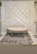 Wedding Backdrop Stand Party/Throne King And Queen Chairs HIRE ONLY London Essex