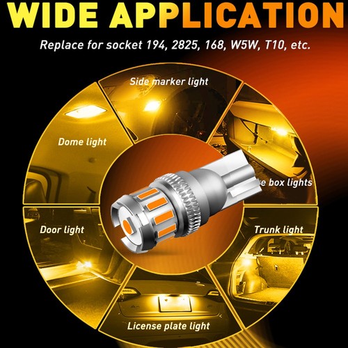 Amber 12v led - amber, capless