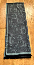 Cat Lover, Woven Shawl, Scarf, Pashmina  Wrap, Warm feel, soft 72" x  48" VVGC