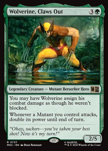 Mtg wolverine claws - out, ~