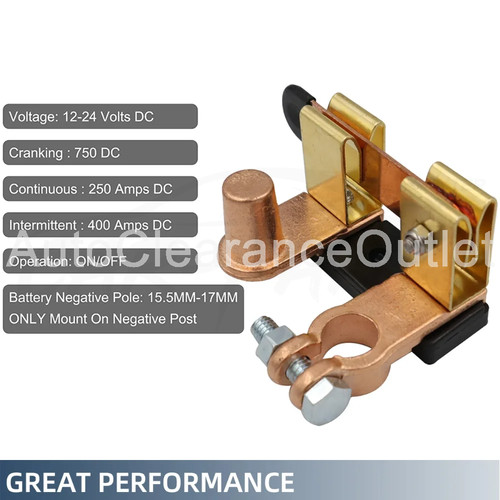 Battery isolator switch - battery,