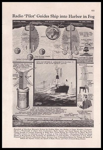Radio pilot guides - guides, ship