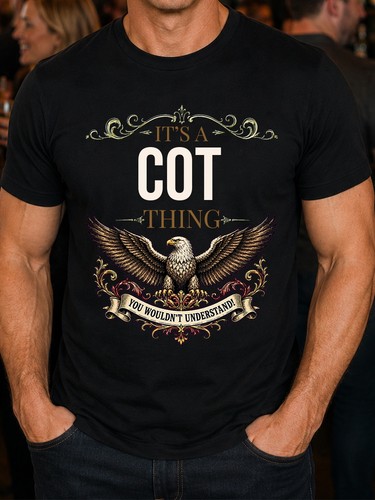 Cot family name eagle shirt - family,