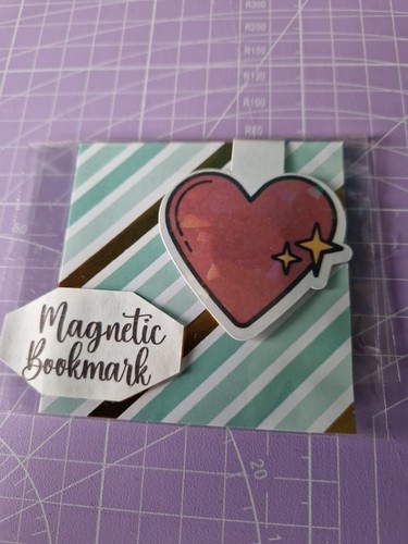 Love heart magnetic book mark - heart,