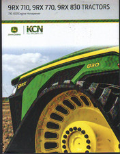 John Deee 9RX 710, 9RX 770, 9RX 830 Tracked Tractor Brochure Leaflet