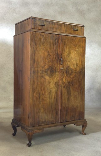 Vintage art deco burr walnut - art,