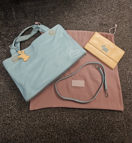 Radley blue leather medium - radley,