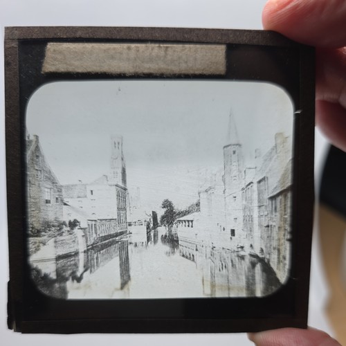 Glass magic lantern slide - glass,