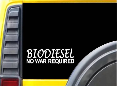 Biodiesel war required - biodiesel, no