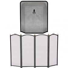 Fire Guard Screen Firescreen Fireplace Spark Cover Fine Mesh Protector Screen