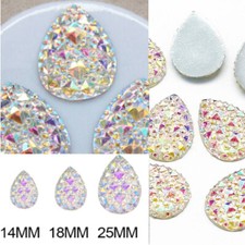 Flat back Rhinestone Teardrop