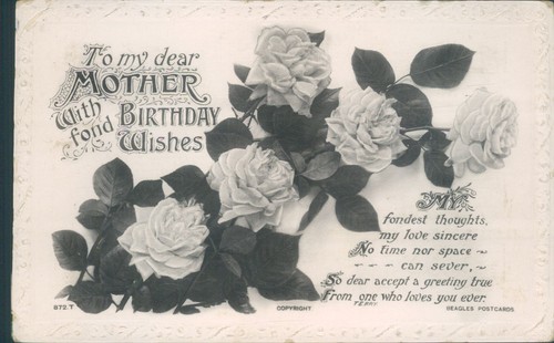 Real photo birthday mother