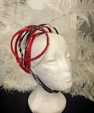 Abstract Rhinestoned Freestyle showgirl headdress