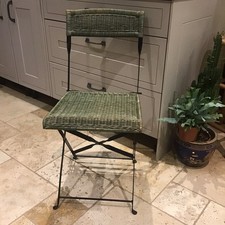 Vintage Green Boho Rattan
