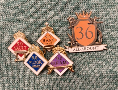 Gymnastics event pins - 9.0,