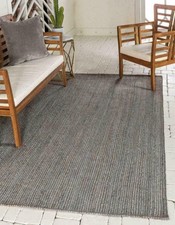 Light Grey Dyed Jute Rug Large