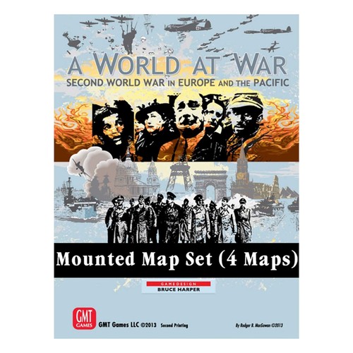 World war mounted - a, map