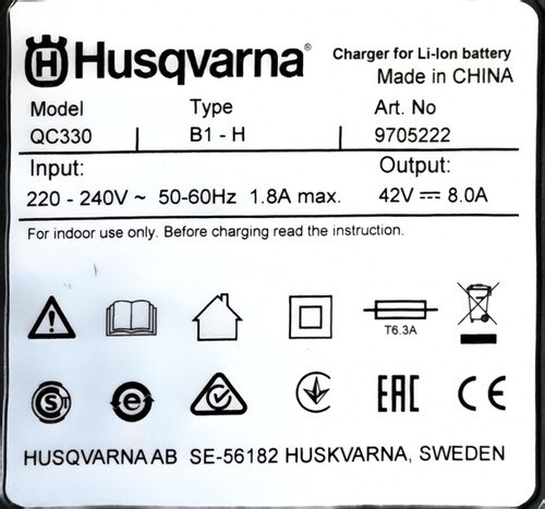 Husqvarna qc330 36v fast - 36v,