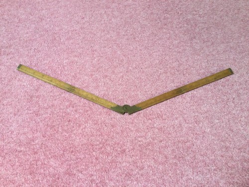 Vintage boxwood folding ruler - vintage,