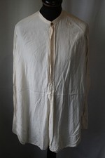 Vintage 1940's Peter Robinson Ltd silk grandad collar shirt 16 large mod revival