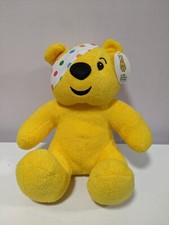 Children in Need Pudsey bear cuddly soft toy with his original label attached