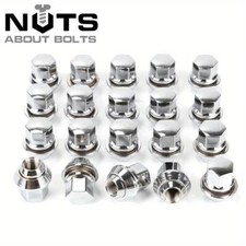 20x Silver Alloy Wheel Nuts
